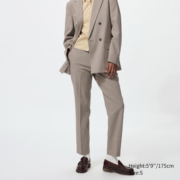 Uniqlo Smart Ankle Pants, Checked - Size XS - Picture 1 of 3